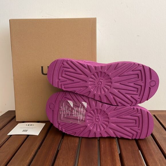 UGG Classic Ultra Mini Booties Mangosteen USA Women Size 8/UK 6/EU 39 - Picture 12 of 15